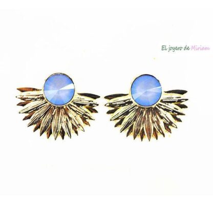 Pendientes azul celeste