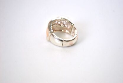 Anillo plateado esmaltes marrones - Imagen 3