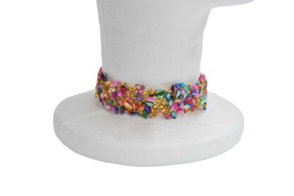 Choker piedras multicolor - Imagen 3