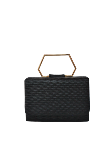 Bolsito clutch negro asa - Imagen 2