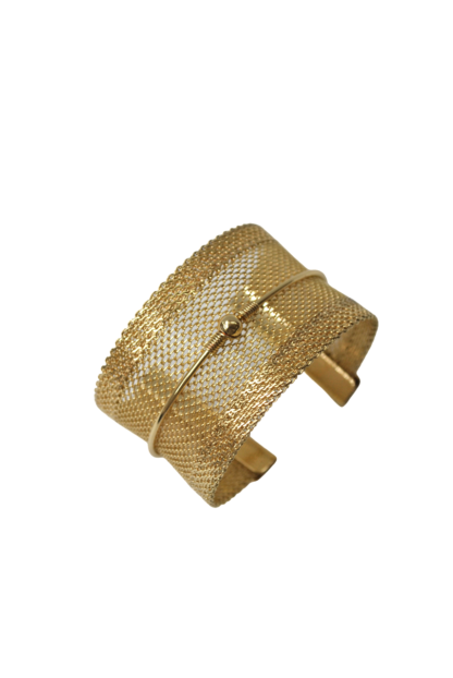 Brazalete dorado rejilla