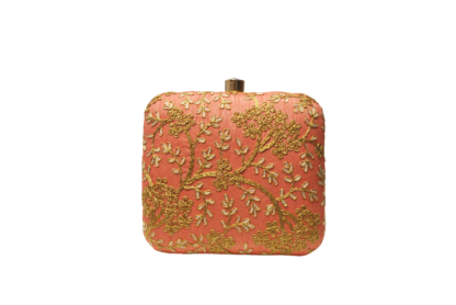 Clutch coral bordado - Imagen 5