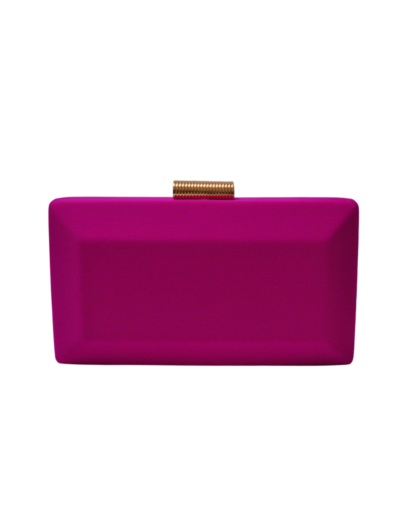 Clutch raso fucsia